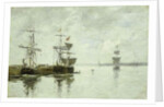 Port Scene, c.1880 by Eugene Louis Boudin