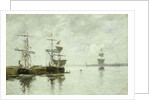 Port Scene, c.1880 by Eugene Louis Boudin