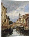 A Small Venetian Canal, 1895 by Eugene Louis Boudin