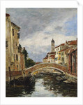 A Small Venetian Canal, 1895 by Eugene Louis Boudin