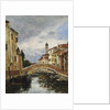 A Small Venetian Canal, 1895 by Eugene Louis Boudin