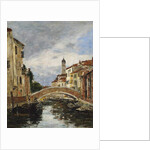 A Small Venetian Canal, 1895 by Eugene Louis Boudin