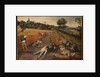 Summer: Harvesters Working and Eating in a Cornfield, 1624 by Pieter the Younger Brueghel