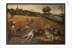 Summer: Harvesters Working and Eating in a Cornfield, 1624 by Pieter the Younger Brueghel