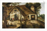The Auberge Saint-Michel by Pieter the Younger Brueghel