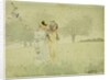 Girls strolling in an Orchard, 1879 by Winslow Homer