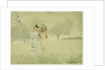Girls strolling in an Orchard, 1879 by Winslow Homer