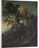 A Mountain Landscape with Pastoral Figures by Alessandro Magnasco