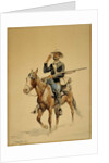 A Mounted Infantryman, 1890 by Frederic Remington