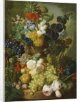 Still life of flowers and fruit by Jan van Os