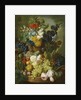 Still life of flowers and fruit by Jan van Os