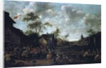 Peasants Feasting in a Village, 1661 by Joost Cornelisz Droochsloot