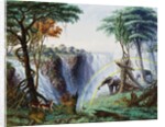 The Mosi-O-A-Tunya or Victoria Falls, Zambesi River, 1874 by Thomas Baines