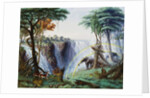 The Mosi-O-A-Tunya or Victoria Falls, Zambesi River, 1874 by Thomas Baines