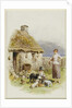 A Highland Cottage by Myles Birket Foster