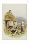 A Highland Cottage by Myles Birket Foster