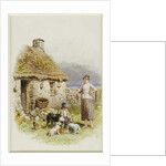 A Highland Cottage by Myles Birket Foster