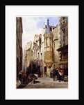 Rue de l'Amiral Coligny, rue Bailleul, Paris, 1831 by Thomas Shotter Boys