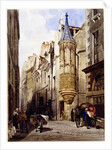 Rue de l'Amiral Coligny, rue Bailleul, Paris, 1831 by Thomas Shotter Boys