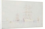 Moored Clippers, 1914 by Henry Scott Tuke
