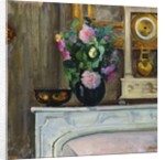 Bouquet of Flowers on the Fireplace, 1920 by Henri Lebasque