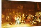 Henry VIII and Anne Boleyn observed by Queen Katherine, 1870 by Marcus Stone