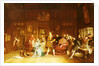 Henry VIII and Anne Boleyn observed by Queen Katherine, 1870 by Marcus Stone