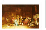 Henry VIII and Anne Boleyn observed by Queen Katherine, 1870 by Marcus Stone