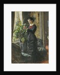 Portrait of Fru Lisen Samson, nee Hirsch, arranging Flowers at a Window, 1881 by Anders Leonard Zorn