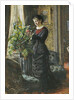 Portrait of Fru Lisen Samson, nee Hirsch, arranging Flowers at a Window, 1881 by Anders Leonard Zorn