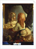 Antoinette Herbert looking in the Mirror, c.1844 by Jean-Francois Millet
