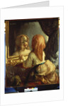 Antoinette Herbert looking in the Mirror, c.1844 by Jean-Francois Millet