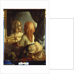 Antoinette Herbert looking in the Mirror, c.1844 by Jean-Francois Millet