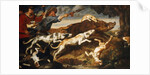 A Boar Hunt by Frans Snyders