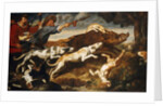 A Boar Hunt by Frans Snyders