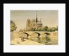 Notre Dame and the Seine by Jean Francois Raffaelli