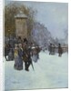 The Promenade in Paris by Jean Francois Raffaelli