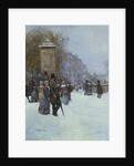 The Promenade in Paris by Jean Francois Raffaelli