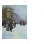 The Promenade in Paris by Jean Francois Raffaelli