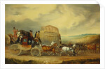 The Exeter to London Royal Mail passing William Downe's Exeter Wagon by Charles Cooper Henderson