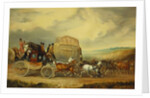 The Exeter to London Royal Mail passing William Downe's Exeter Wagon by Charles Cooper Henderson