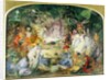 The original sketch for The Fairy's Banquet by John Anster Fitzgerald