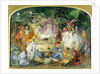 The original sketch for The Fairy's Banquet by John Anster Fitzgerald