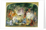 The original sketch for The Fairy's Banquet by John Anster Fitzgerald