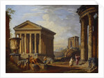 A Capriccio of Classical Ruins, 1793 by Giovanni Paolo Pannini or Panini