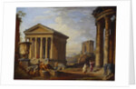 A Capriccio of Classical Ruins, 1793 by Giovanni Paolo Pannini or Panini