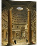 The Interior of the Pantheon, Rome, looking North from the Main Altar to the Entrance, 1732 by Giovanni Paolo Pannini or Panini
