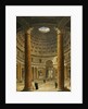 The Interior of the Pantheon, Rome, looking North from the Main Altar to the Entrance, 1732 by Giovanni Paolo Pannini or Panini