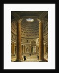 The Interior of the Pantheon, Rome, looking North from the Main Altar to the Entrance, 1732 by Giovanni Paolo Pannini or Panini