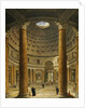 The Interior of the Pantheon, Rome, looking North from the Main Altar to the Entrance, 1732 by Giovanni Paolo Pannini or Panini